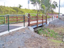 Bike Bridge on Steel Frame Lockyer Rail