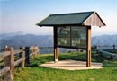 Large timber NSW interpretative shelter
