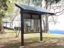 Qld. Single-sided interpretative shelter - front