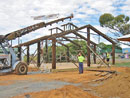 7. Installing rafters (powerlines de-energised)