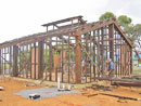 8. Framing walls.