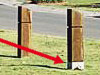Galvanized Bases for lift-out bollards from the Baychester Range of Timber Bollards